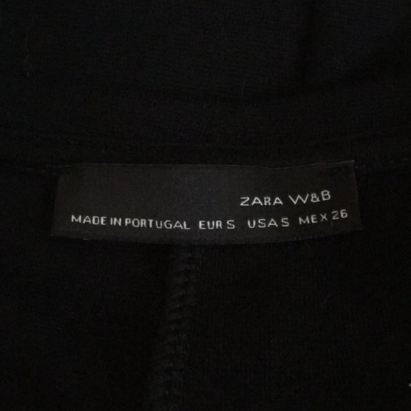 3/$30 Zara Woman Graphic 3/4 Sleeve Mixed Material Top Size S - Picture 8 of 12